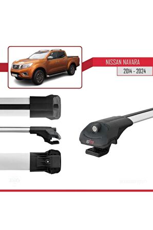 Nissan Navara 2014 ve Sonrası ile uyumlu ACE-1 Ara Atkı Tavan Barı GRİ