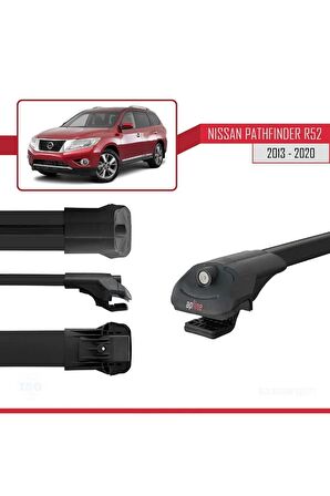 Nissan Pathfinder (R52) 2013-2020 Arası ile uyumlu ACE-1 Ara Atkı Tavan Barı SİYAH