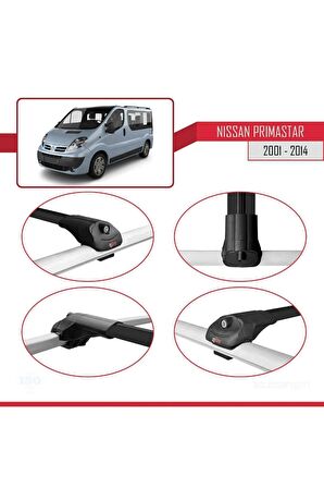Nissan Primastar 2001-2014 Arası ile uyumlu ACE-1 Ara Atkı Tavan Barı SİYAH