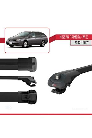 Nissan Primera (W12) 2002-2007 Arası ile uyumlu ACE-1 Ara Atkı Tavan Barı SİYAH