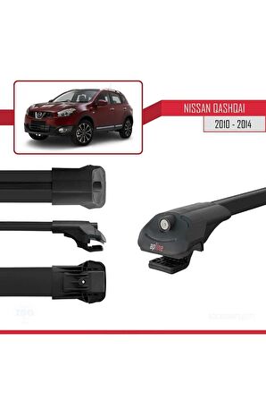 Nissan Qashqai 2010-2014 Arası ile uyumlu ACE-1 Ara Atkı Tavan Barı SİYAH