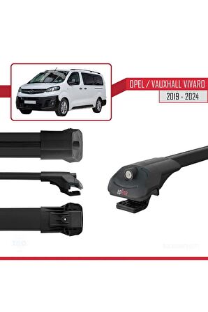 Opel / Vauxhall Vivaro 2019 ve Sonrası ile uyumlu ACE-1 Ara Atkı Tavan Barı SİYAH