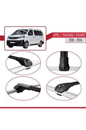 Opel / Vauxhall Vivaro 2019 ve Sonrası ile uyumlu ACE-1 Ara Atkı Tavan Barı SİYAH