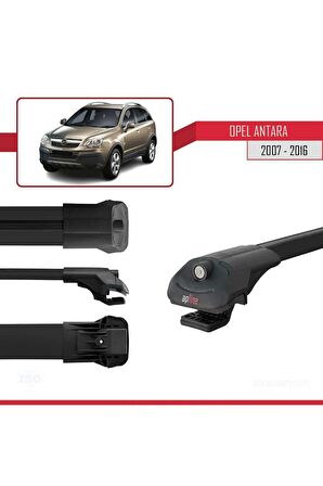 Opel Antara 2007-2016 Arası ile uyumlu ACE-1 Ara Atkı Tavan Barı SİYAH