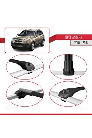 Opel Antara 2007-2016 Arası ile uyumlu ACE-1 Ara Atkı Tavan Barı SİYAH