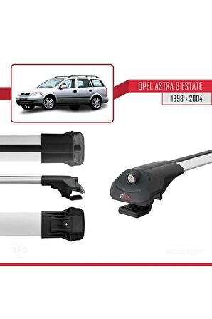 Opel Astra (G) SW 1998-2004 Arası ile uyumlu ACE-1 Ara Atkı Tavan Barı GRİ 3 ADET BAR