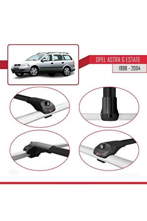 Opel Astra (G) SW 1998-2004 Arası ile uyumlu ACE-1 Ara Atkı Tavan Barı SİYAH