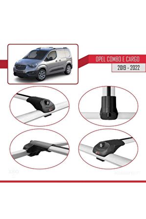 Opel Combo (E) Panelvan 2019-2024 Arası Ile Uyumlu Ace-1 Ara Atkı Tavan Barı Gri