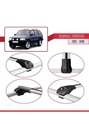 Vauxhall Frontera 1992-1998 Arası ile uyumlu ACE-1 Ara Atkı Tavan Barı GRİ