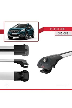 Peugeot 2008 2013-2019 Arası ile uyumlu ACE-1 Ara Atkı Tavan Barı GRİ