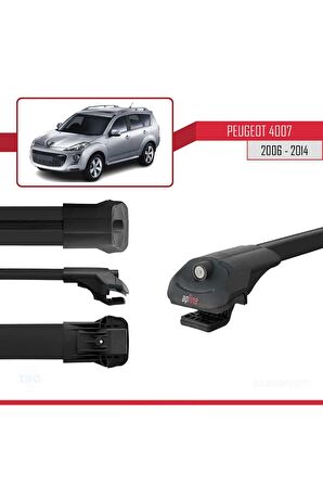 Peugeot 4007 2006-2014 Arası ile uyumlu ACE-1 Ara Atkı Tavan Barı SİYAH