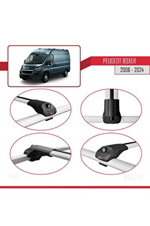 Peugeot Boxer 2006 ve Sonrası ile uyumlu ACE-1 Ara Atkı Tavan Barı GRİ