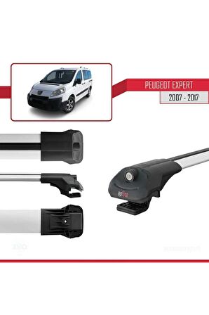Peugeot Expert 2007-2017 Arası ile uyumlu ACE-1 Ara Atkı Tavan Barı GRİ