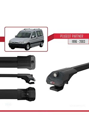 Peugeot Partner 1996-2003 Arası ile uyumlu ACE-1 Ara Atkı Tavan Barı SİYAH