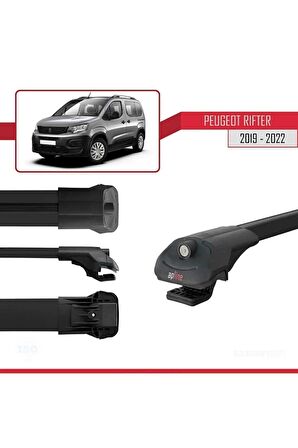 Peugeot Rifter 2019-2024 Arası Ile Uyumlu Ace-1 Ara Atkı Tavan Barı Siyah