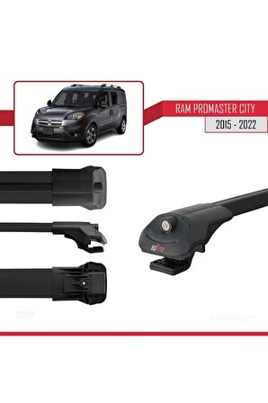 Ram Promaster City 2015-2022 Arası ile uyumlu ACE-1 Ara Atkı Tavan Barı SİYAH