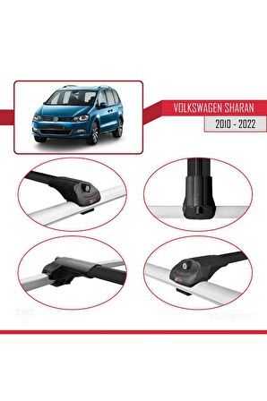 Volkswagen Sharan 2010-2022 Arası Ile Uyumlu Ace-1 Ara Atkı Tavan Barı Siyah