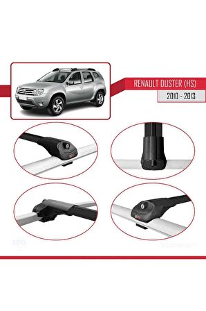 Renault Duster (HS) 2010-2013 Arası ile uyumlu ACE-1 Ara Atkı Tavan Barı SİYAH