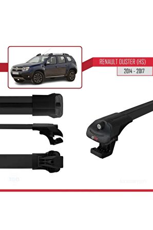 Renault Duster (HS) 2014-2017 Arası ile uyumlu ACE-1 Ara Atkı Tavan Barı SİYAH