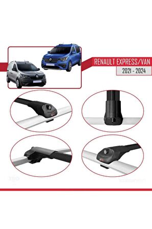 Renault Express 2021 ve Sonrası ile Uyumlu ACE-1 Ara Atkı Tavan Barı SİYAH