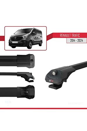 Renault Trafic 2014 ve Sonrası ile uyumlu ACE-1 Ara Atkı Tavan Barı SİYAH