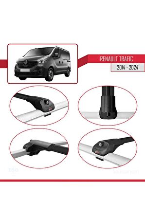Renault Trafic 2014 ve Sonrası ile uyumlu ACE-1 Ara Atkı Tavan Barı SİYAH