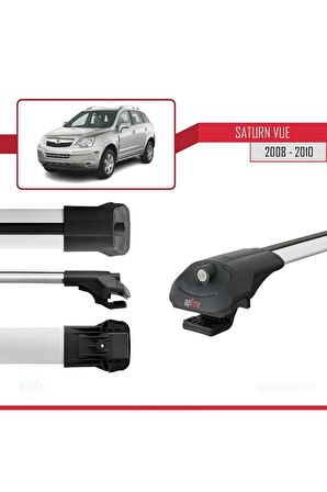 Saturn Vue Opel Antara 2008-2010 Arası ile uyumlu ACE-1 Ara Atkı Tavan Barı GRİ