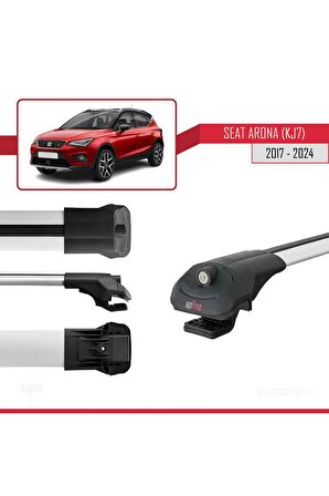 Seat Arona (KJ7) 2017 ve Sonrası ile uyumlu ACE-1 Ara Atkı Tavan Barı GRİ