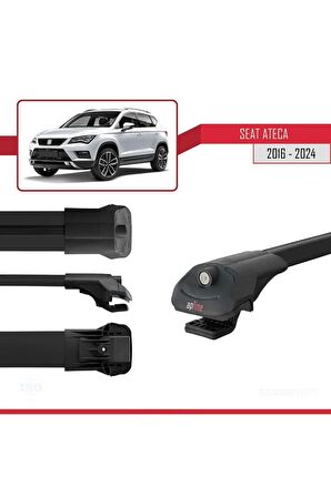 Seat Ateca 2016 ve Sonrası ile uyumlu ACE-1 Ara Atkı Tavan Barı SİYAH