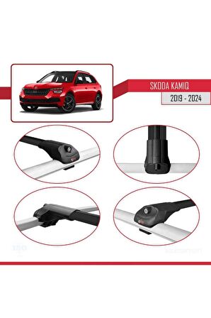 Skoda Kamiq 2019 ve Sonrası ile uyumlu ACE-1 Ara Atkı Tavan Barı SİYAH