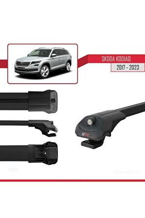 Skoda Kodiaq 2017-2023 Arası ile uyumlu ACE-1 Ara Atkı Tavan Barı SİYAH