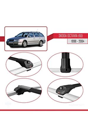 Skoda Octavia (1U) 1998-2004 Arası ile uyumlu ACE-1 Ara Atkı Tavan Barı SİYAH