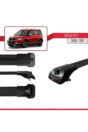 Skoda Yeti 2009-2017 Arası ile uyumlu ACE-1 Ara Atkı Tavan Barı SİYAH