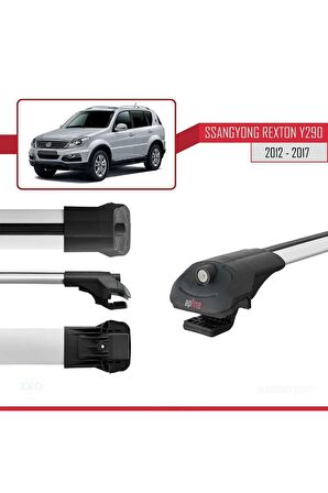 Ssangyong Rexton (Y290) 2012-2017 Arası ile uyumlu ACE-1 Ara Atkı Tavan Barı GRİ