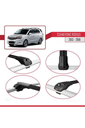 Ssangyong Rodius 2013-2018 Arası ile uyumlu ACE-1 Ara Atkı Tavan Barı SİYAH