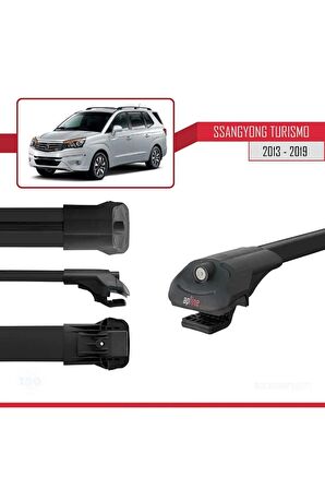 Ssangyong Turismo 2013-2019 Arası ile uyumlu ACE-1 Ara Atkı Tavan Barı SİYAH