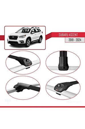 Subaru Ascent 2019 ve Sonrası ile uyumlu ACE-1 Ara Atkı Tavan Barı SİYAH