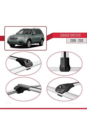Subaru Forester 2008-2013 Arası ile uyumlu ACE-1 Ara Atkı Tavan Barı GRİ