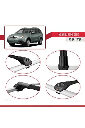 Subaru Forester 2008-2013 Arası ile uyumlu ACE-1 Ara Atkı Tavan Barı SİYAH