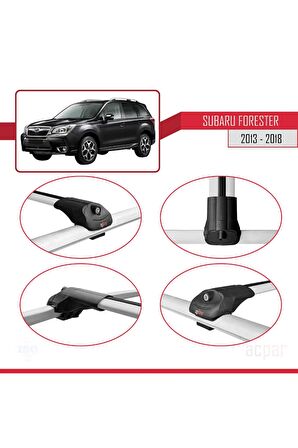 Subaru Forester 2013-2018 Arası ile uyumlu ACE-1 Ara Atkı Tavan Barı GRİ