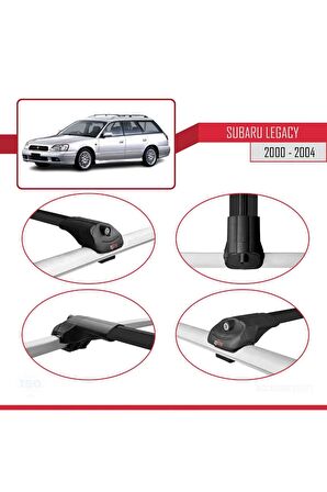 Subaru Legacy 2000-2004 Arası ile uyumlu ACE-1 Ara Atkı Tavan Barı SİYAH