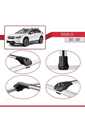 Subaru XV 2012-2017 Arası ile uyumlu ACE-1 Ara Atkı Tavan Barı GRİ