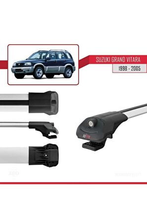 Suzuki Grand Vitara 1998-2005 Arası ile uyumlu ACE-1 Ara Atkı Tavan Barı GRİ