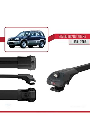 Suzuki Grand Vitara 1998-2005 Arası ile uyumlu ACE-1 Ara Atkı Tavan Barı SİYAH