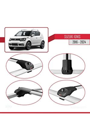 Suzuki Ignıs 2016 ve Sonrası ile uyumlu ACE-1 Ara Atkı Tavan Barı GRİ