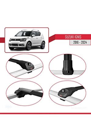 Suzuki Ignıs 2016 ve Sonrası ile uyumlu ACE-1 Ara Atkı Tavan Barı SİYAH