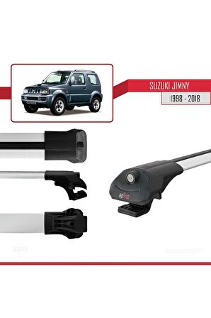 Suzuki Jimny 1998-2018 Arası ile uyumlu ACE-1 Ara Atkı Tavan Barı GRİ