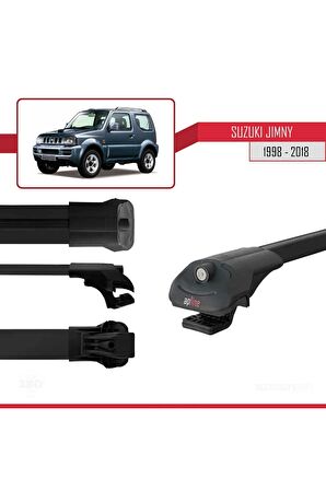 Suzuki Jimny 1998-2018 Arası ile uyumlu ACE-1 Ara Atkı Tavan Barı SİYAH