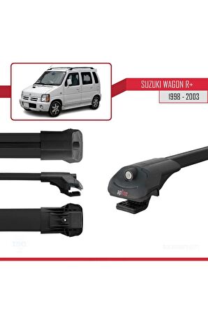 Suzuki Wagon R+ 1998-2003 Arası ile uyumlu ACE-1 Ara Atkı Tavan Barı SİYAH