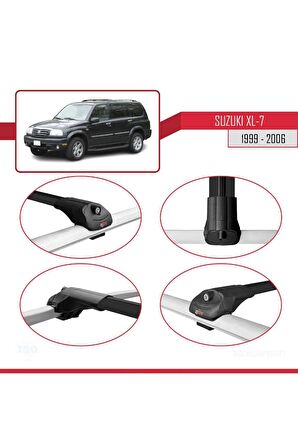 Suzuki XL-7 1999-2006 Arası ile uyumlu ACE-1 Ara Atkı Tavan Barı SİYAH